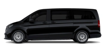 Black Mercedes V-Class side profile